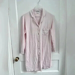 COTN Collection Nightgown Long Sleeve Pink Lounger